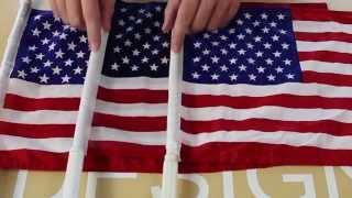 American Window Clip on Flags