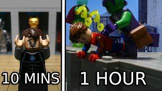1 Min vs 10 Min vs 1 hour LEGO Marvel MOC