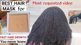 BEST HAIR MASK FOR FAST HAIR GROWTH|HOMEMADE DEEP CONDITIONER|PROTEIN TREATMENT|NATURAL HAIR|4C HAIR