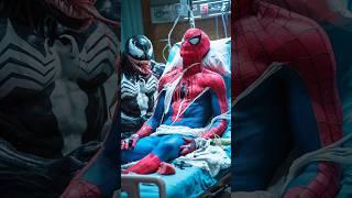 spiderman and venom both friends are  fighting with thanos  Avengers vs DC #marvel #avengers #dc