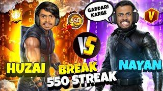 Revenge Break 500 Winning Streak Of Assassins ARMY  Huzai Vs Nayan Bhai Got Angry  || Free Fire