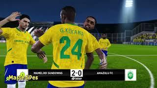 MAMELODI SUNDOWNS vs AMAZULU FC  SOUTH AFRICA PREMIERSHIP 2024/25  Football Gameplay HD PES 2025