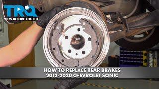 How to Replace Rear Brakes 2012-2020 Chevrolet Sonic