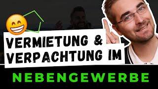 Vermietung und Verpachtung im Nebengewerbe (Deutschland) | Steuerberater Roland Elias