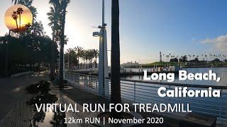 Treadmill Virtual Run | Long Beach, California | Morning, November 2020【バーチャルラン】
