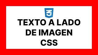 poner TEXTO al LADO de una IMAGEN CSS 