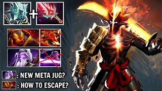 NEW CRAZY META Gleipnir + Bloodthorn Juggernaut vs Hard Esc Enemies Epic 30 Kills Gameplay Dota 2