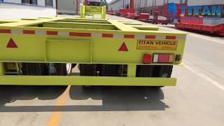 Heavy load trailers | China multi axles heavy duty lowbed lowboy truck semi trailer and factory show