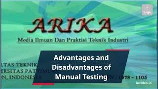 Advantages and Disadvantages of Manual Testing