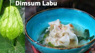 Membuat dimsum labu & ayam kuah | Gurih tetap sehat , Tanpa tepung