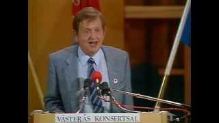 Valet 1985 - Duellen - Olof Palme (S) och Ulf Adelsohn (M)