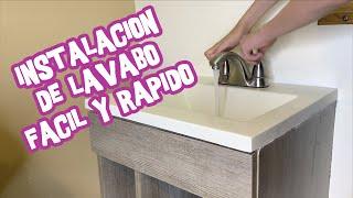 Como instalar fácil y rápido un lavamanos o lavabo