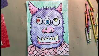 How to make a Monster using Texture - for Kids