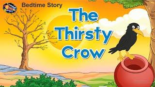 The Thirsty Crow Story in English | Clever Crow Story | Moral Stories for Kids | Learning Booster