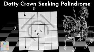 Templar Puzzle Set: Dotty Crown Seeking Palindrome