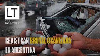 Los impresionantes registros que dejó una brutal tormenta de granizos en Argentina