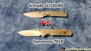 Schrade SCH303M vs Sanrenmu 7010: A Comparison