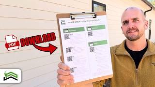 Ultimate Homeowners Maintenance Checklist | This Will Save You $1,000's