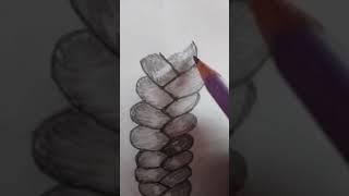 drawing braid#how to draw a braid#google search#drawing with haya #youtube shorts#shorts