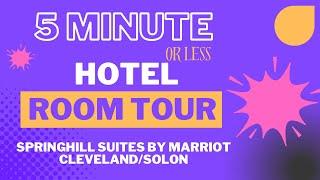 WHERE TO STAY FOR CHEAP | SPRINGHILL SUITES BY MARRIOTT CLEVELAND/SOLON HOTEL ROOM TOUR | 4K