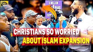 Christians So WORRIED About the Expansion of Islam! Ali Dawah Speaker's corner