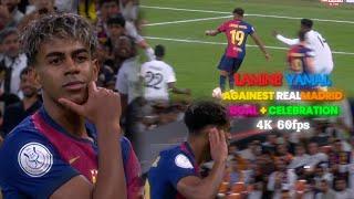 Lamine yamal GOAL + CELEBRATION againest Real madrid | 4K UHD | 60fps | rare