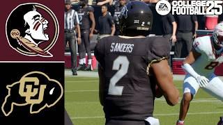 Florida State vs Colorado | College Football 25 | Full Game PS5 Simulation