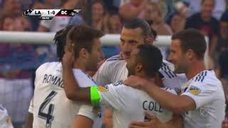 LA Galaxy's Zlatan Ibrahimovic strikes a stunning volley