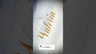 Copperplate calligraphy, tutorial: how I write your name #valeria