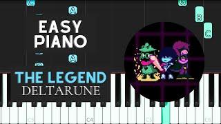 The Legend (EASY Piano Tutorial) - Deltarune