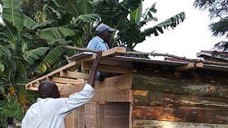 Farmer Issa  is live! Roofing of my Chicken House 