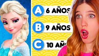 ADIVINA LA EDAD DE LOS PERSONAJES DISNEY!! *MUY DIFÍCIL* | Laia Oli Juegos