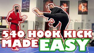 Learning 540 Hook Kick from a TAEKWONDO MASTER