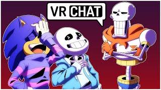 Sonic and Sans Pranks Papyrus in VR CHAT!