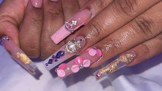 WATCH ME DO BIRTHDAY NAILS | WATCH ME WORK