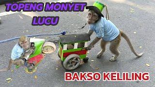 FUNNY MONKEY TOPENG MONYET LUCU BAKSO KELILING