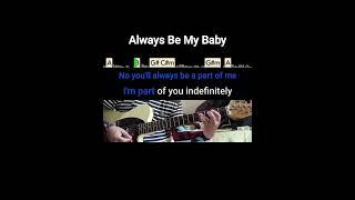 Always Be My Baby (Mariah Carey) guitar cover song