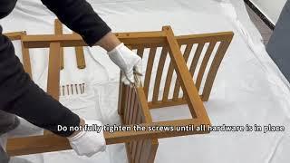 How to install a Wood Dinning Chair