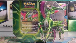 Pokémon Iron Leaves ex Tin Opening