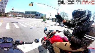 MANHATTAN to BROOKLYN with THE illestrator pt4, brooklyn bridge and wall st Ducati touched v1215