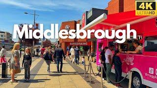 Summer walk in Middlesbrough | Sunny day | 4K.