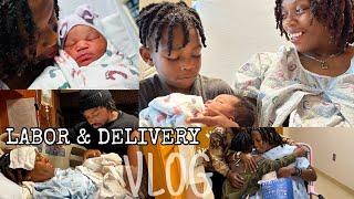 LABOR & DELIVERY VLOG! *UNMEDICATED* (Not What I Expected At 39 Weeks Pregnant)