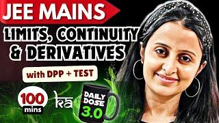 JEE MAINS 2025 :LIMITS CONTINUITY DERIVATIVES 3.0 THEORY + DPP + TEST | MATHEMATICALLY INCLINED #jee