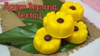 Resep apem tepung terigu || menul dan empuk