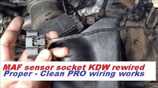 MAF sensor socket rewire the KDW way(NOT A HOW TO)