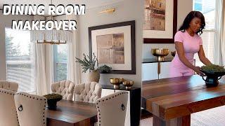 EXTREME DINING ROOM MAKEOVER I Decorate my dinning room with me from start to finish. LUX ON A BUGET