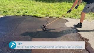 Renov’Asphalt | Universele oplossing voor het renoveren van asfaltwegen. Voor de putten in je oprit!