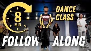 8 mins beginners hiphop dance class warm up for you to follow along at home!