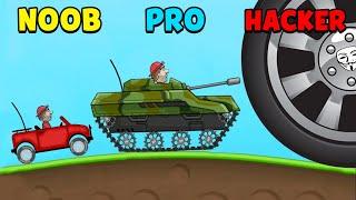 NOOB vs PRO vs HACKER - Hill Climb Racing