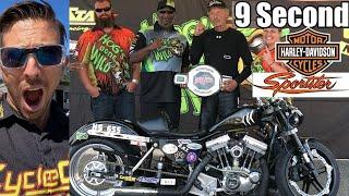 What Does Your Grandpa Do?! World’s FASTEST street tire HARLEY SPORTSTER & BOLD 65 year old racer!